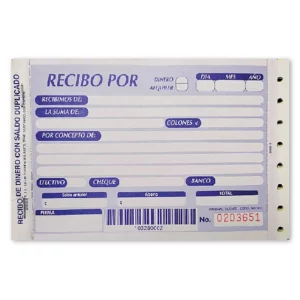 block-recibos-dinero-copia-carbon-cr