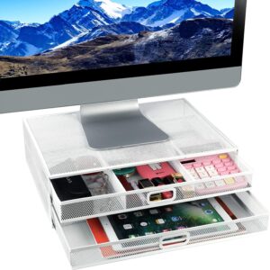 base-monitor-malla-blanca-gavetas