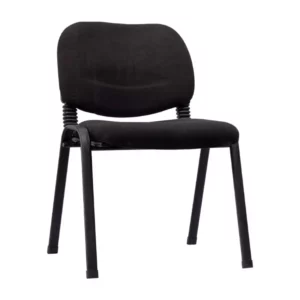 silla-espera-damasco-negro-sin-brazos